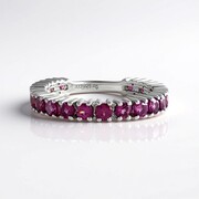 Anello in argento con Rodolite