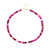 Collana in argento con Agata Rosa (Adela Silber)