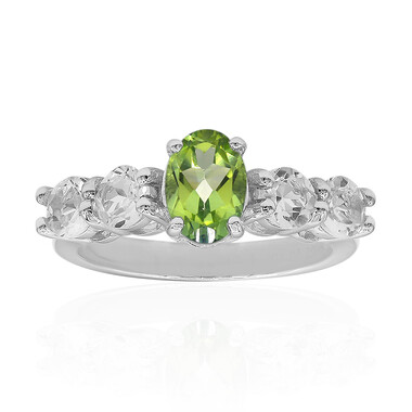 Kiwi-Topas-Silberring