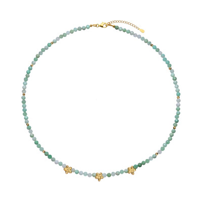 Chrysoprase Silver Necklace