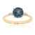 Londonblauer Topas-Goldring
