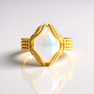 Bague en argent et Opale Welo