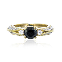Anello in oro con Diamante Nero