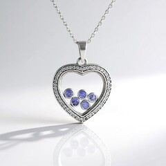 Collana in argento con Tanzanite