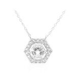 Collar en plata con Topacio blanco