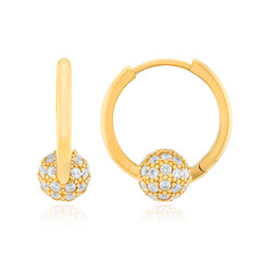 Zilveren oorbellen met zirkonen