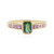 Zilveren ring met een groene Benedito toermalijn (Adela Silber)