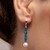 Neon Blue Apatite Silver Earrings (Riya)