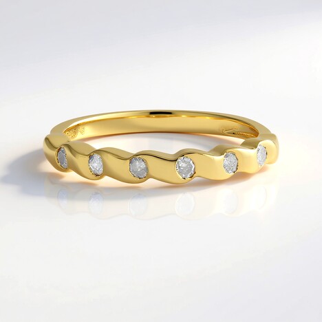 Anello in argento con Diamante I3 (I)