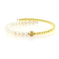 Bracciale in acciaio con Ematite Dorata (Riya)