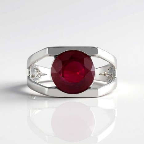 Bague en argent et Rubis de Madagascar (de Melo Essence)