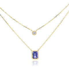 Collier en or et Tanzanite AAA (CIRARI)