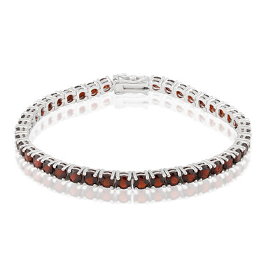 Granat-Silberarmband