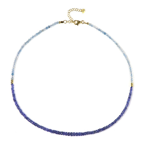 Edelstein-Silberhalskette