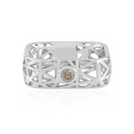 Anillo en plata con Diamante champán I2 (Ornaments by de Melo)