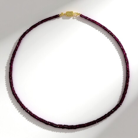 Collana in argento con Rodolite (Adela Silber)