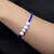 Blauer Band-Achat-Armband