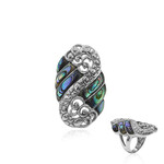 Anello in argento con Conchiglia Abalone (Art of Nature)