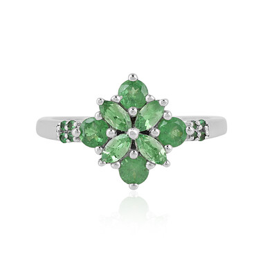 Anello in argento con Tsavorite