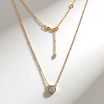 Collana in oro con Diamante IF (D) (Annette)