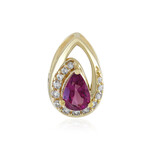 Ciondolo in argento con Granato Magenta