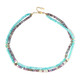 Collier en argent et Saphir mystique  (Riya)