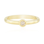 Zilveren ring met een I2 Bruine Diamant