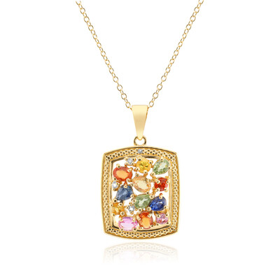 Collana in argento con Zaffiro Blu