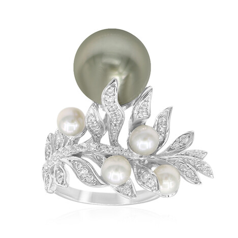 Tahitian Pearl Silver Ring (TPC)