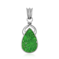 Colgante en plata con Uvarovita (Bali Barong)
