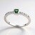 Anello in argento con Tsavorite della Tanzania