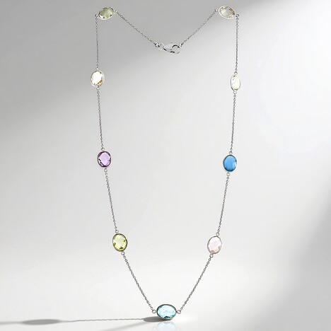 Collana in argento con Ametista Verde