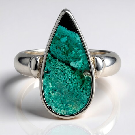Anello in argento con Opale di Legno