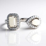 Anello in argento con Opale di Welo (Adela Silber)