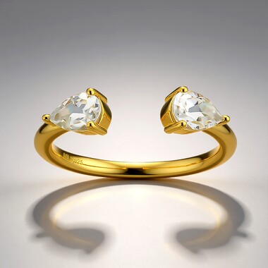 Bague en argent et Zircon