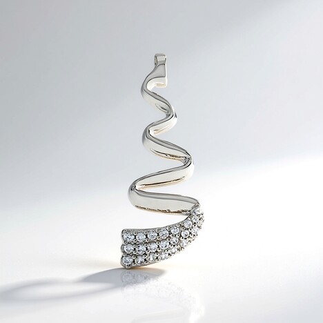 Ciondolo in argento con Zircone (MONOSONO COLLECTION)