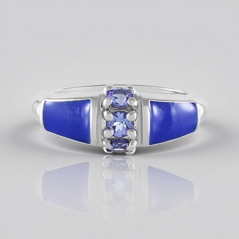 Anello in argento con Tanzanite