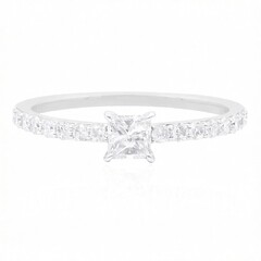 14K SI1 (G) Diamond Gold Ring (Annette)