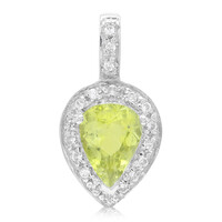 Pendentif en argent et Tourmaline cuprifère
