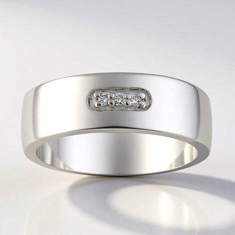 Anello in argento con Diamante I1 (G) (Annette)