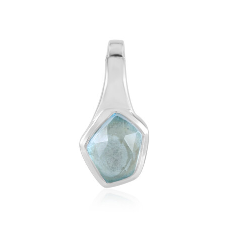 Colgante en plata con Topacio azul cielo (MONOSONO COLLECTION)