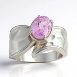 Anello in argento con Kunzite (Pallanova)