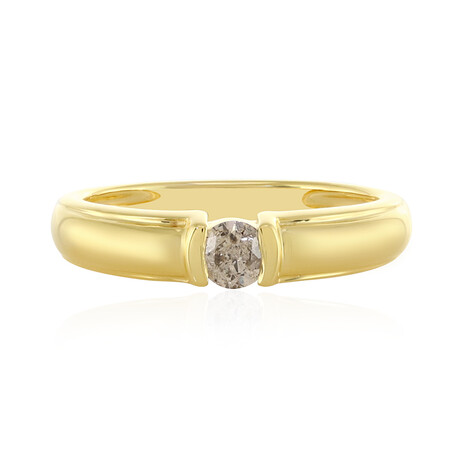 Anillo en plata con Diamante champán I4