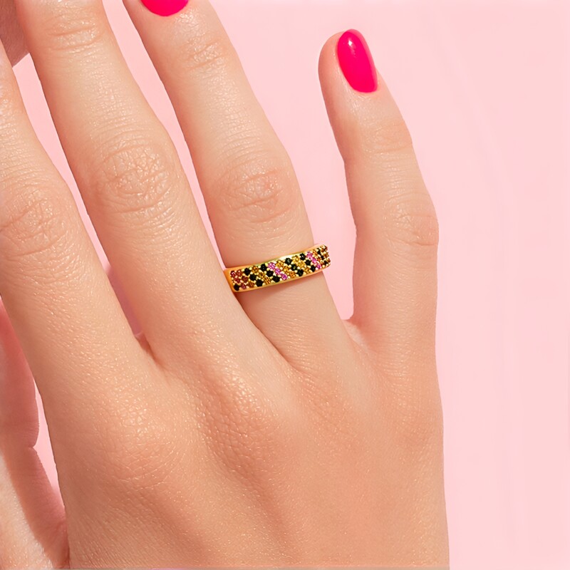 Anillo en plata con Turmalina amarilla de Brasil