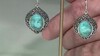 Pendientes en plata con Turquesa azul del Mohave Kingman (Faszination Türkis)