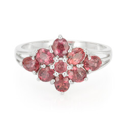 Zilveren ring met Malawi robijnen