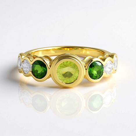 Anello in argento con Sfene (Adela Silber)