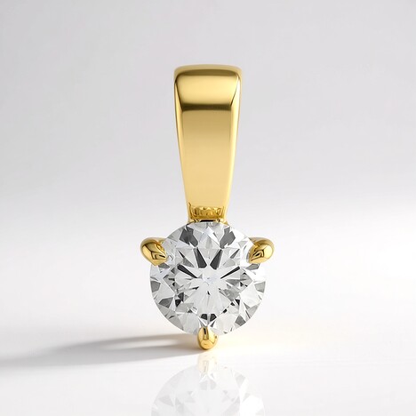 Ciondolo in oro con Diamante VVS2 (H) (de Melo Gold)