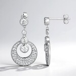 Orecchini in argento con Zircone (Adela Silber)
