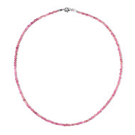 Collana in argento con Tormalina Rosa